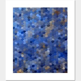 Blue For You mosaic tile Posters and Art